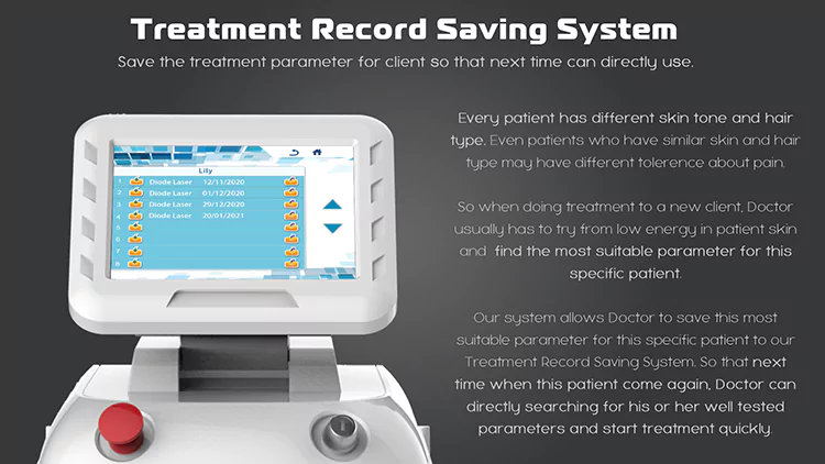 How to Save Client Treatment Records to Machine 1 beauty machine record saving system interface