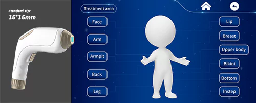 Portable 808 Diode Laser Best Hair Removal Machine 21 big diode laser tip for full body hair removal