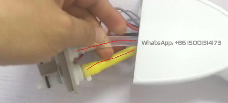 Water Flow Alarming, Machine Not Work 2 check pipes inside the handle