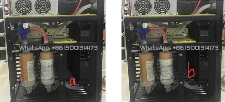 Water Flow Alarming, Machine Not Work 3 check water pipe folded or not