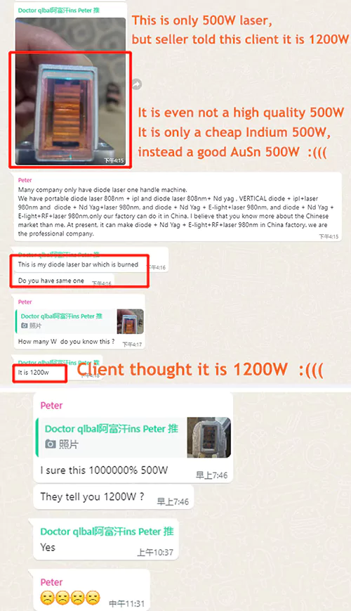 4 Scams You May Meet in Buying Laser Beauty Machines 6 client got cheated by other 1