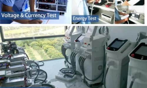 Elos IPL Diode Laser 2 in 1 Beauty Salon Device 19 QC test for beauty machine